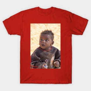 Namibia. Himba Tribe. Portrait of a Toddler. T-Shirt